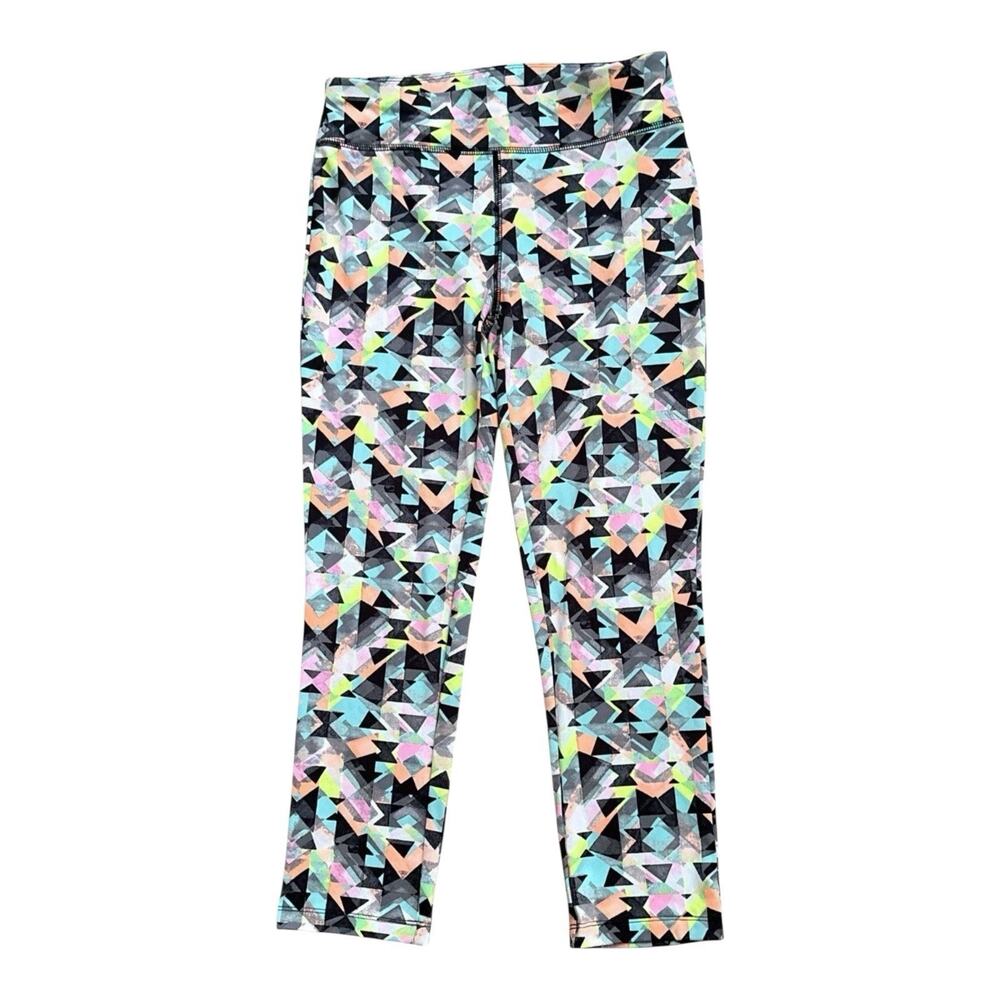 Flirtitude Geometric Leggings Womens Size Small Yoga Athletic Retro Pants